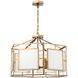 Hillcrest 6 Light 28 inch Vibrant Gold Chandelier Ceiling Light