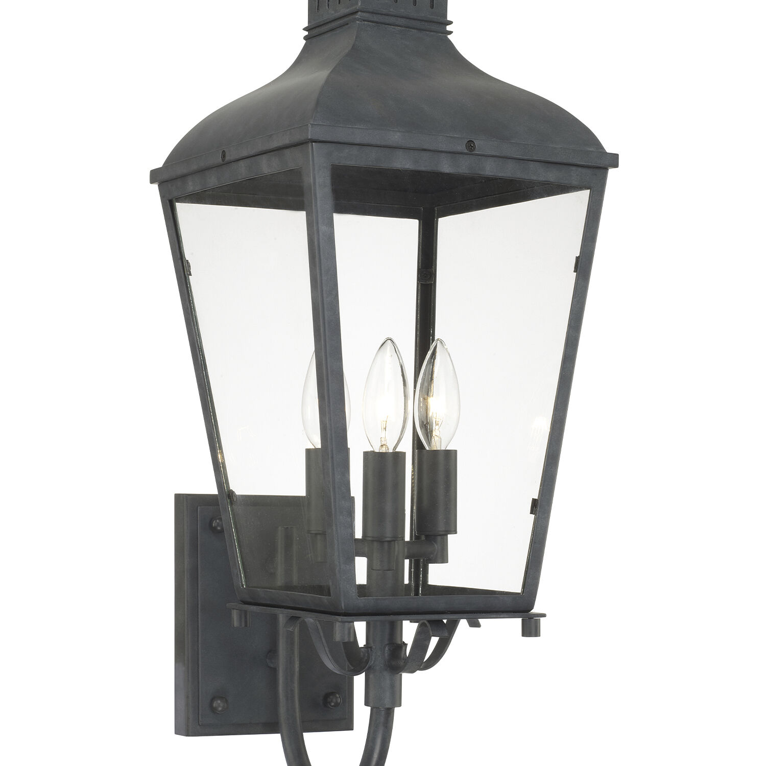 Dumont 3 Light 23.5 inch Graphite Outdoor Sconce