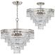 Mercer 7 Light 20 inch Olde Silver Semi Flush Ceiling Light