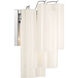 Addis Wall Sconce Wall Light in Tronchi Glass White