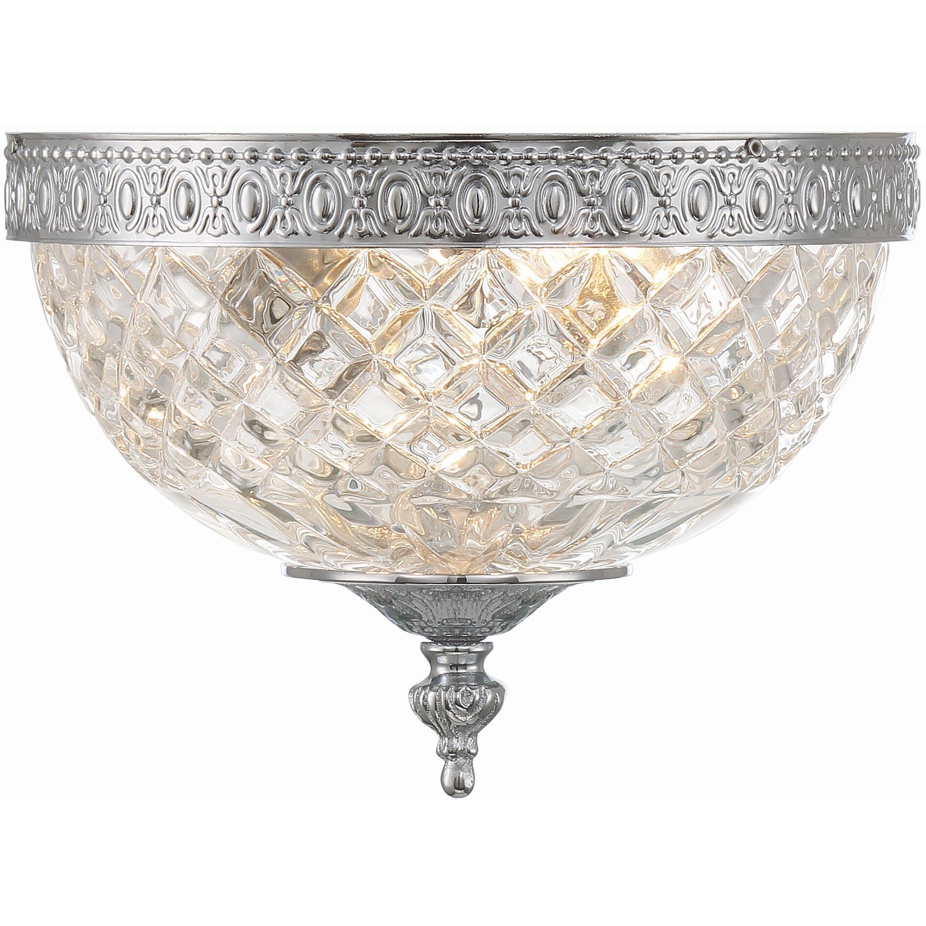 Radley 2 Light 8 inch Polished Chrome Flush Ceiling Light