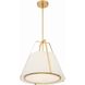Fulton 3 Light 20 inch Antique Gold Pendant Ceiling Light