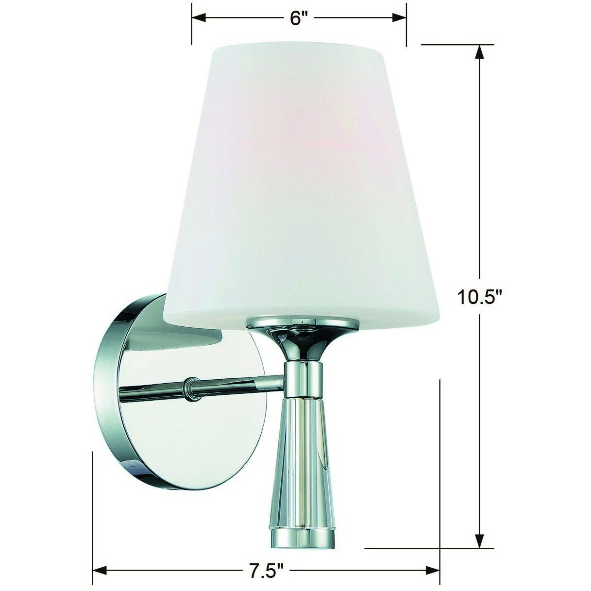 Ramsey Bath Sconce Wall Light in Polished Nickel