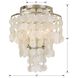 Brielle 3 Light 13 inch Antique Silver Flush Ceiling Light