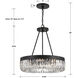 Alister 8 Light 23.25 inch Charcoal Bronze Chandelier Ceiling Light