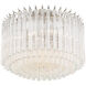 Lofton 5 Light 18 inch Polished Nickel Semi Flush Ceiling Light