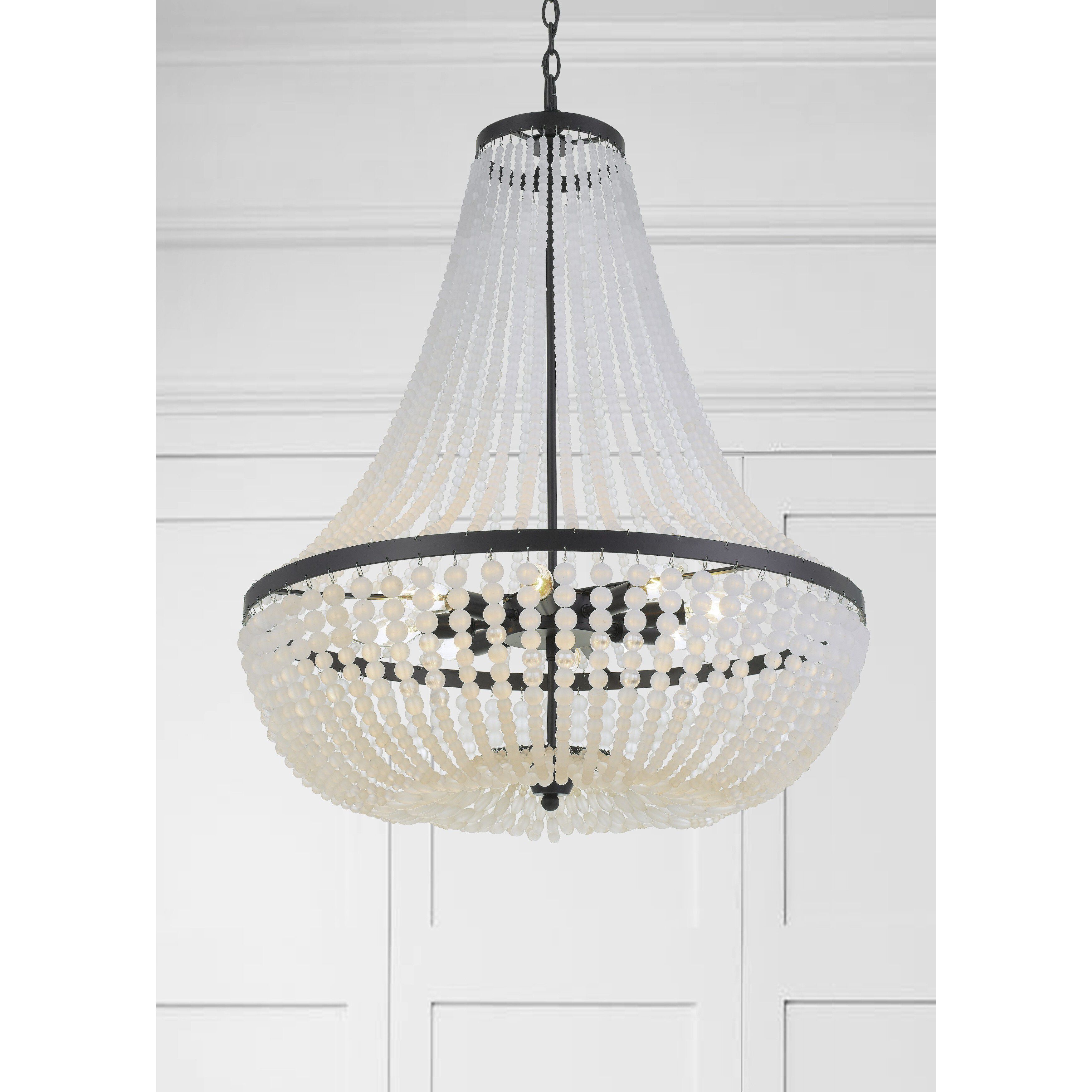 Rylee 8 Light 24.75 inch Matte Black Chandelier Ceiling Light