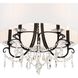 Othello 5 Light 24 inch Matte Black Chandelier Ceiling Light in Clear Hand Cut