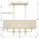 Paxton 8 Light 38 inch Aged Brass Chandelier Ceiling Light