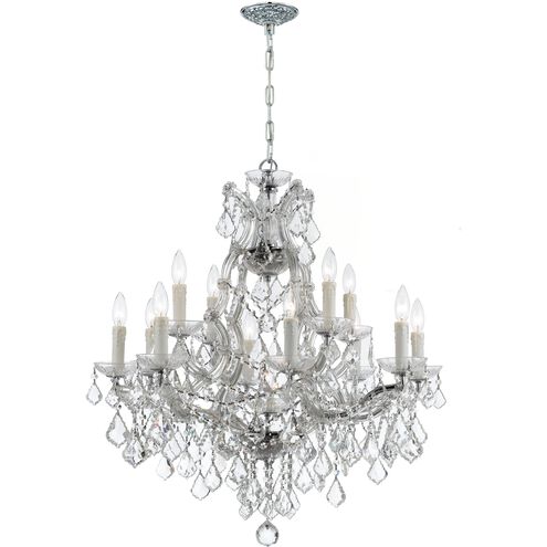Maria Theresa 13 Light 29 inch Polished Chrome Chandelier Ceiling Light in Clear Swarovski Strass