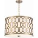Jennings 5 Light 24.25 inch Aged Brass Chandelier Ceiling Light