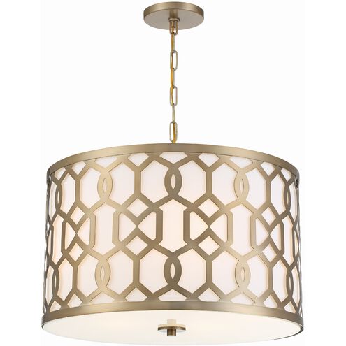 Jennings 5 Light 24.25 inch Aged Brass Chandelier Ceiling Light