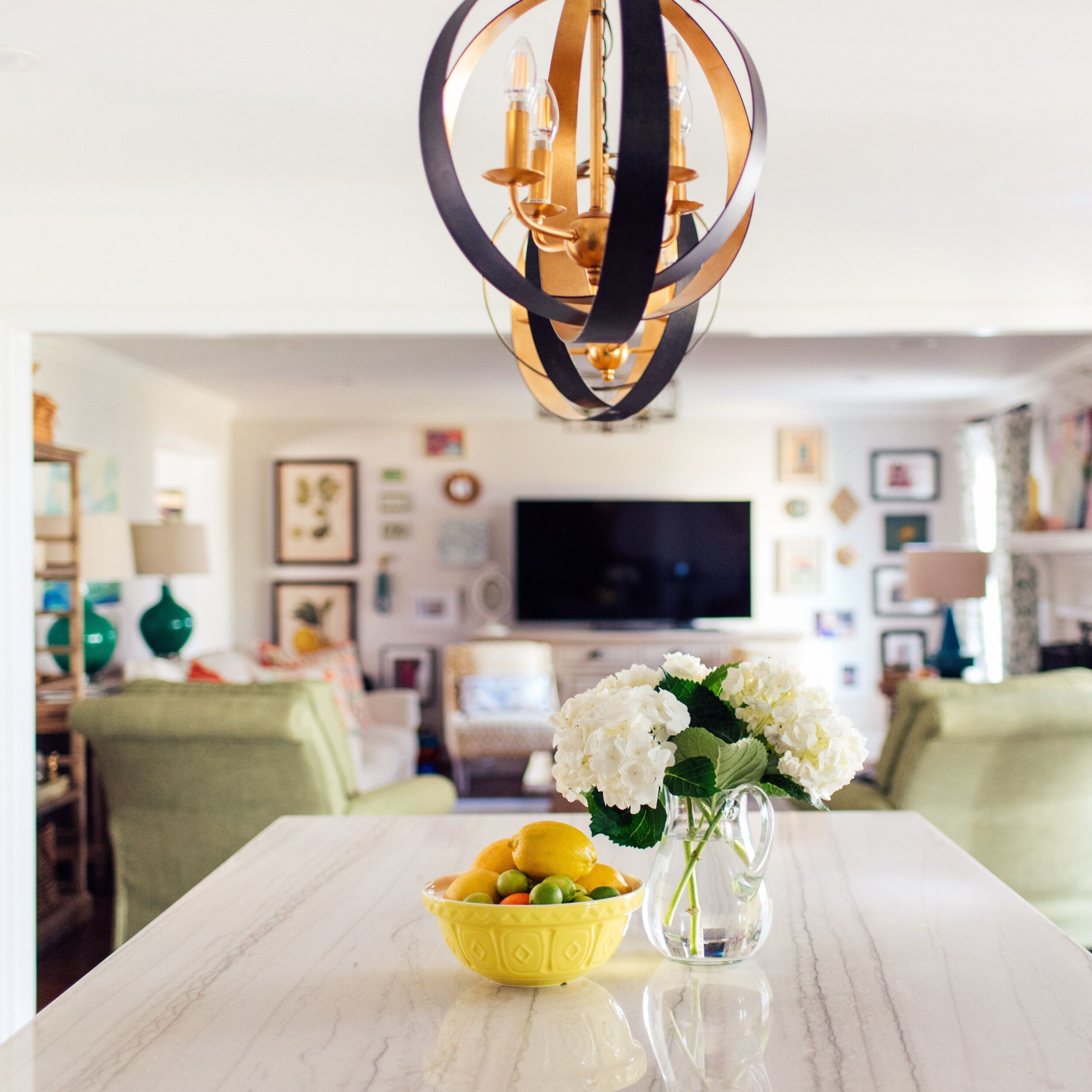 Luna 4 Light 16 inch English Bronze and Antique Gold Mini Chandelier Ceiling Light