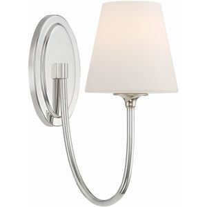 Juno 1 Light 6 inch Polished Nickel Sconce Wall Light