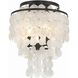 Brielle 3 Light 13 inch Dark Bronze Flush Ceiling Light