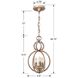 Garland 3 Light 9.5 inch Distressed Twilight Mini Chandelier Ceiling Light