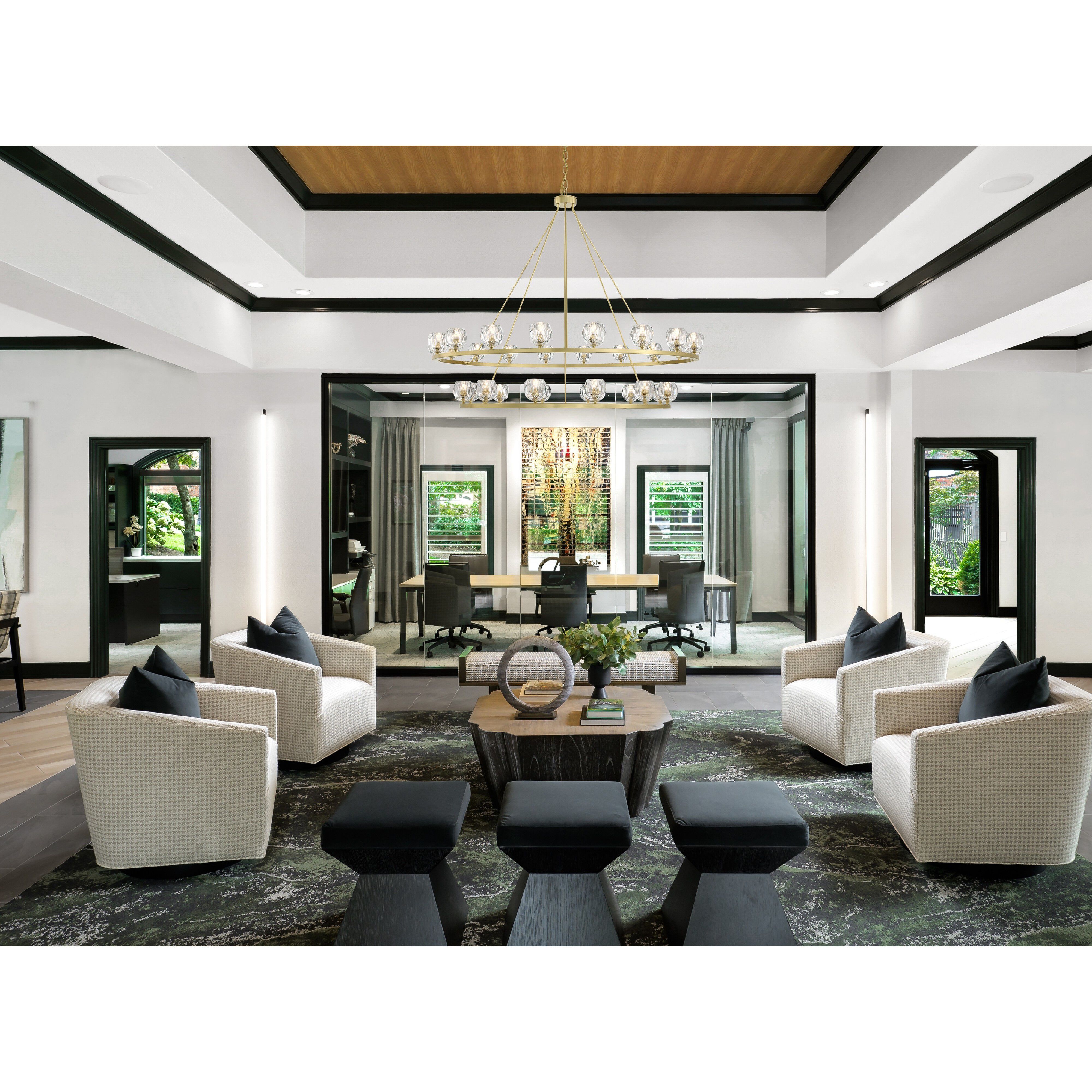 Aragon 30 Light 60 inch Soft Brass Chandelier Ceiling Light