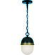 Capsule 3 Light 12.25 inch Matte Black and Textured Gold Outdoor Pendant, Brian Patrick Flynn