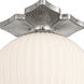 Orly 1 Light 10 inch Polished Nickel Semi Flush Ceiling Light
