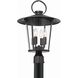 Andover 4 Light 21 inch Matte Black Outdoor Lantern Post