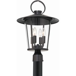 Andover 4 Light 21 inch Matte Black Outdoor Lantern Post