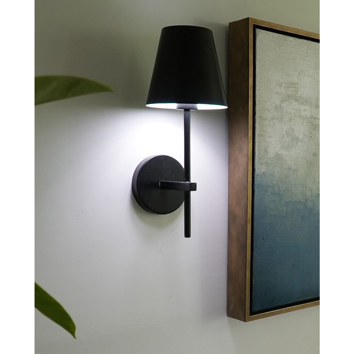 Xavier Bath Sconce Wall Light in Matte Black
