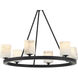 Aragon 6 Light 22.75 inch Matte Black Chandelier Ceiling Light