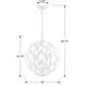 Broche 4 Light 16 inch Matte White Mini Chandelier Ceiling Light