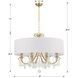 Othello 8 Light 32 inch Vibrant Gold Chandelier Ceiling Light