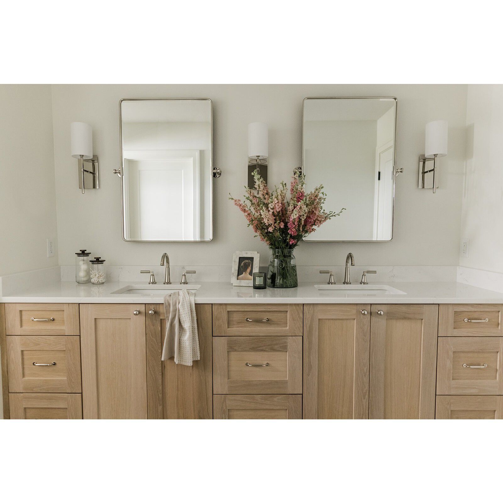 Veronica Sconce Wall Light in Polished Nickel