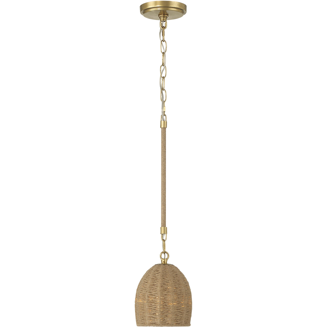 Jace 1 Light 6 inch Soft Gold Mini Pendant Ceiling Light