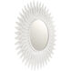 Broche 24 X 24 inch Matte White Wall Mirror