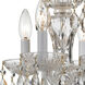 Welton 4 Light 11 inch Wet White Mini Chandelier Ceiling Light in Clear Italian