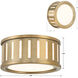 Kendal 2 Light 9.5 inch Vibrant Gold Flush Ceiling Light