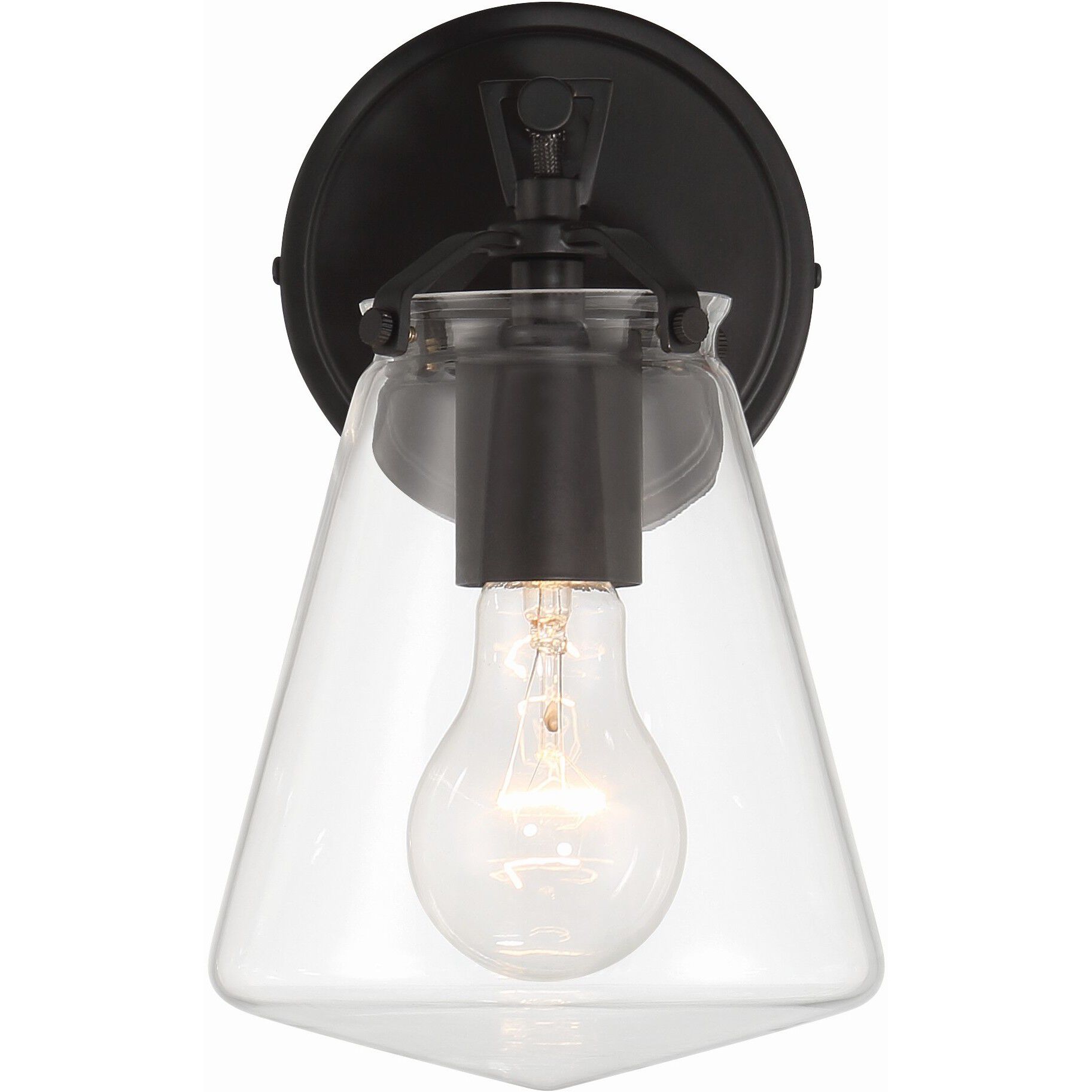 Voss Bath Sconce Wall Light in Matte Black