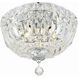Roslyn 3 Light 10 inch Polished Chrome Flush Ceiling Light