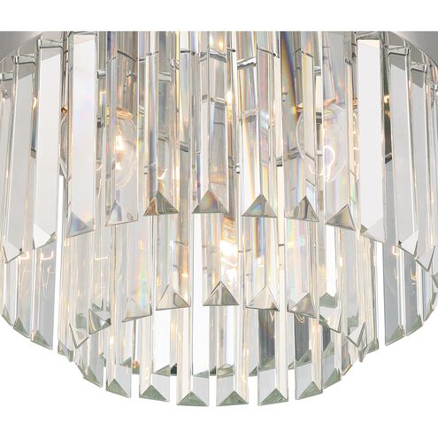 Hayes 4 Light 16 inch Polished Nickel Flush/Semi Flush Ceiling Light