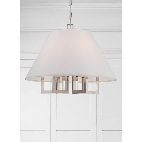 Westwood 6 Light 24 inch Polished Nickel Chandelier Ceiling Light