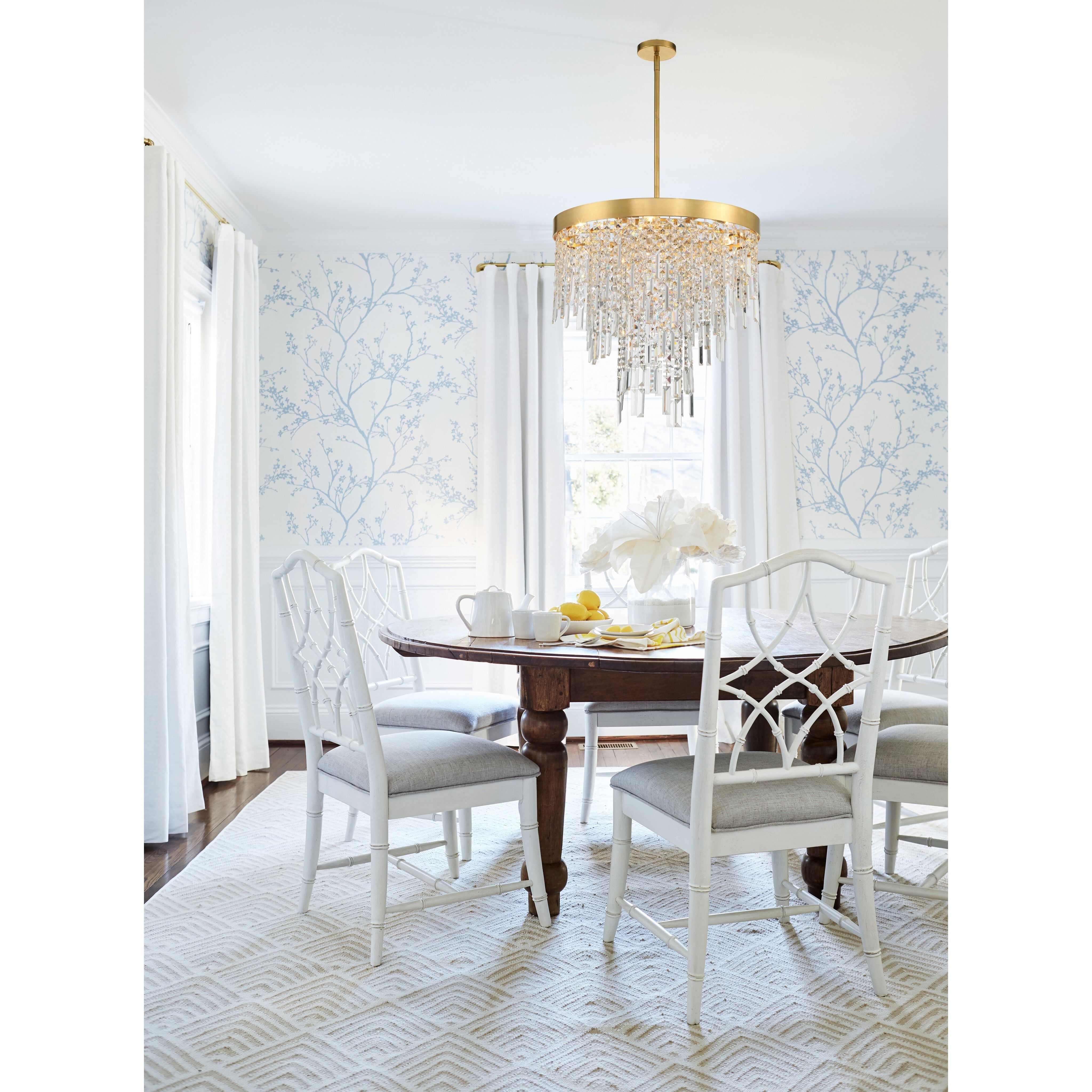 Winfield 6 Light 24 inch Antique Gold Chandelier Ceiling Light