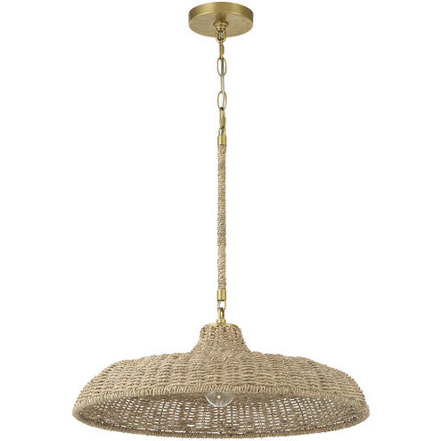 Odessa 1 Light 20.5 inch Soft Gold Pendant Ceiling Light