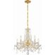 Maria Theresa 5 Light 20 inch Gold Chandelier Ceiling Light in Clear Spectra