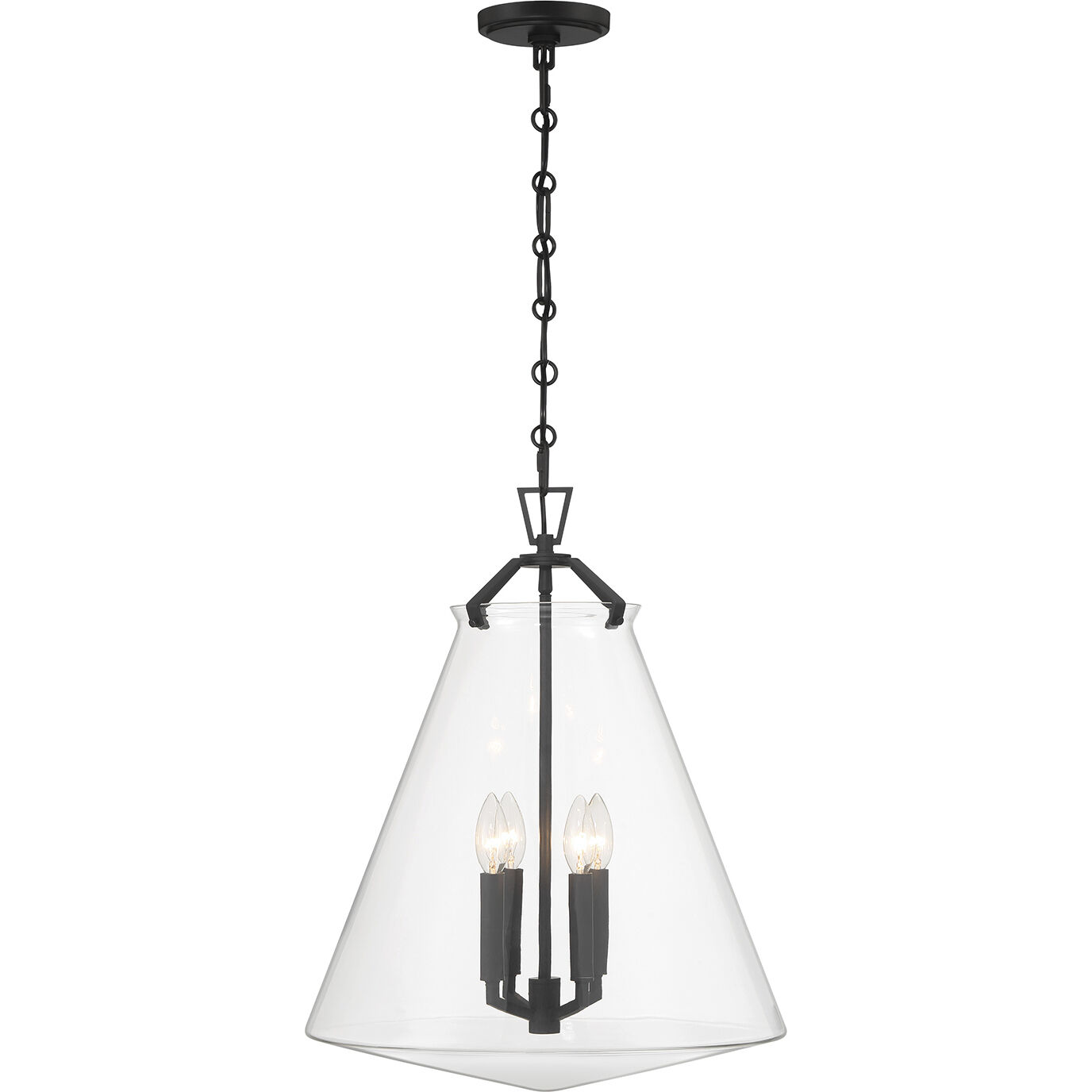 Voss Pendant Ceiling Light in Matte Black