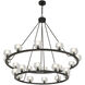 Aragon 22 Light 48 inch Matte Black Chandelier Ceiling Light