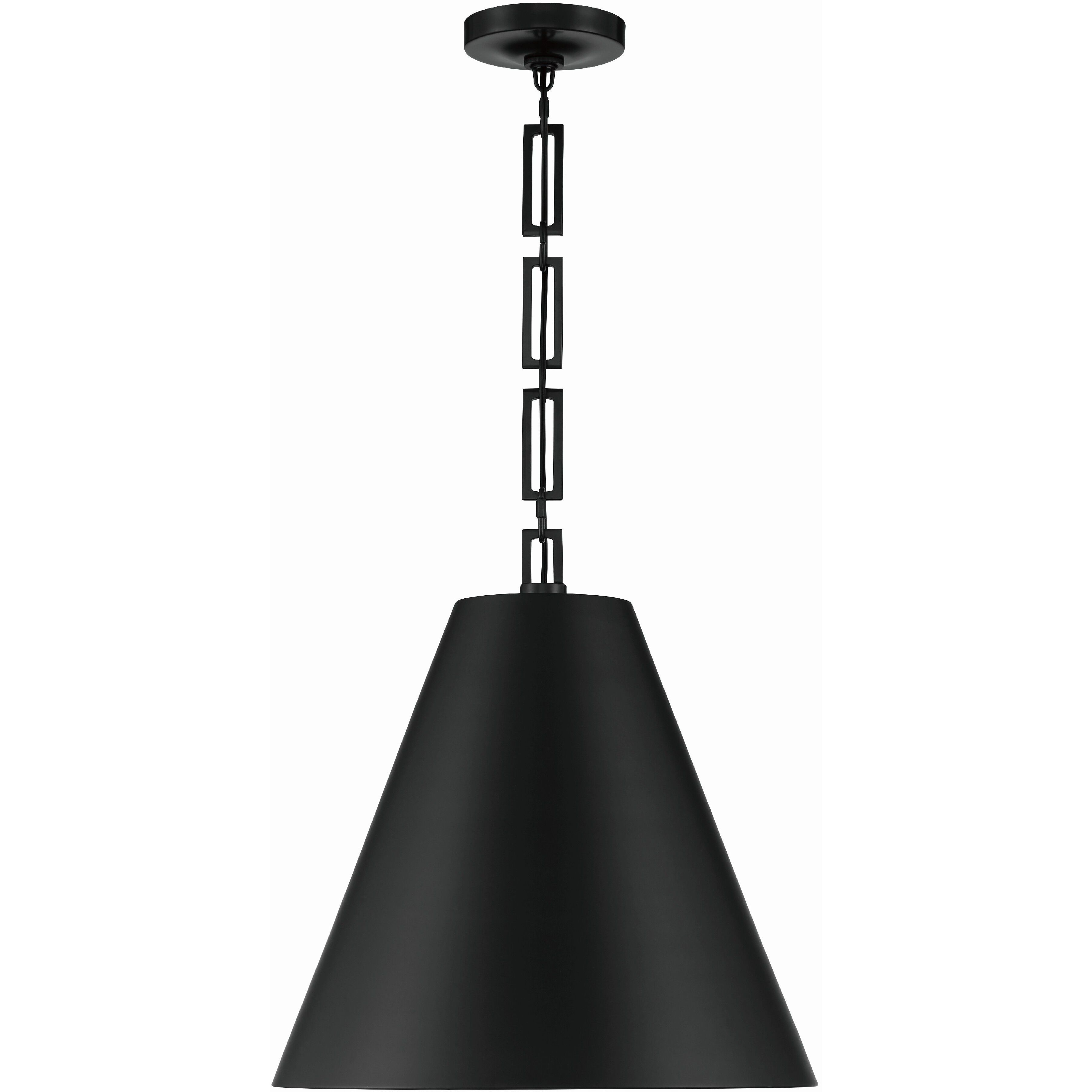 Alston 3 Light 18 inch Matte Black/Antique Gold Pendant Ceiling Light in Matte Black and Antique Gold