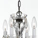 Welton 4 Light 11 inch English Bronze Mini Chandelier Ceiling Light in Clear Hand Cut