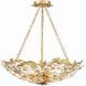 Marselle 6 Light 24 inch Antique Gold Semi Flush Ceiling Light