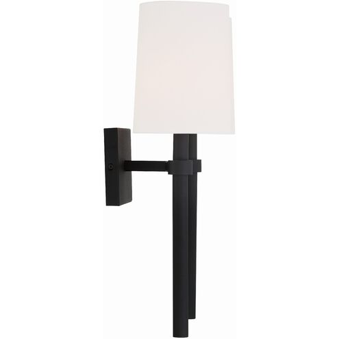 Bromley 2 Light 13.75 inch Black Forged Sconce Wall Light
