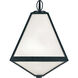 Glacier 3 Light 21 inch Black Charcoal Outdoor Sconce in White