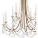 Karrington 12 Light 30 inch Aged Brass Chandelier Ceiling Light