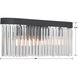 Emory Bath Vanity Light Wall Light in Black Forged